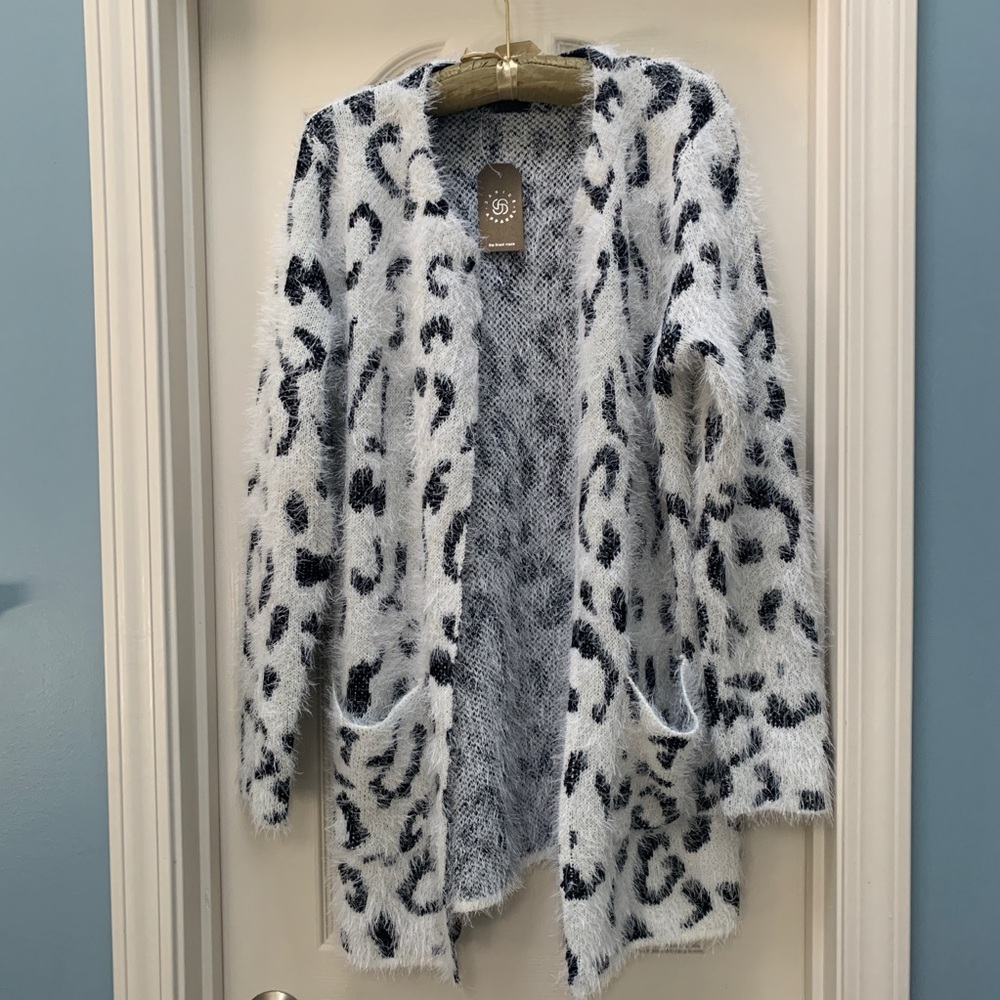 Cozy Animal Print Cardigan